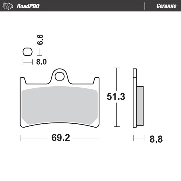 Moto-Master Motorcycle Brake Pads 402804