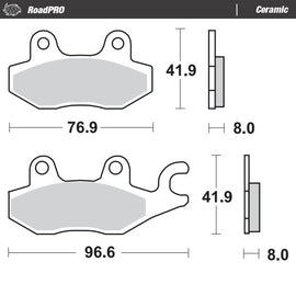 Moto-Master Motorcycle Brake Pads 402904