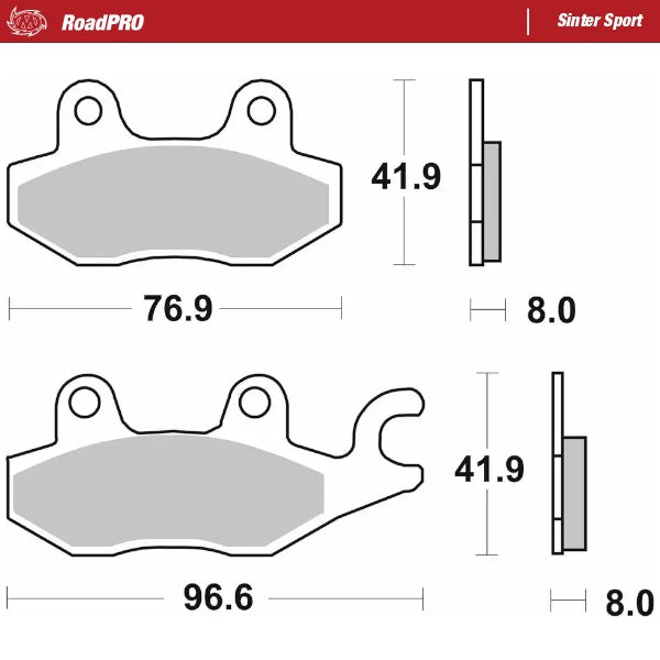 Moto-Master Motorcycle Brake Pads 402905