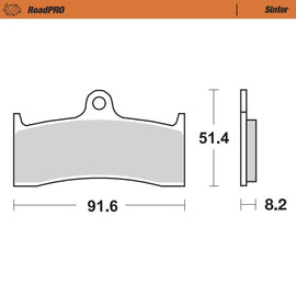 Moto-Master Motorcycle Brake Pads 403501