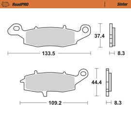Moto-Master Motorcycle Brake Pads 404101