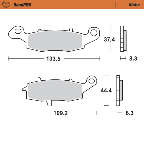 Moto-Master Motorcycle Brake Pads 404102