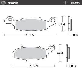 Moto-Master Motorcycle Brake Pads 404104
