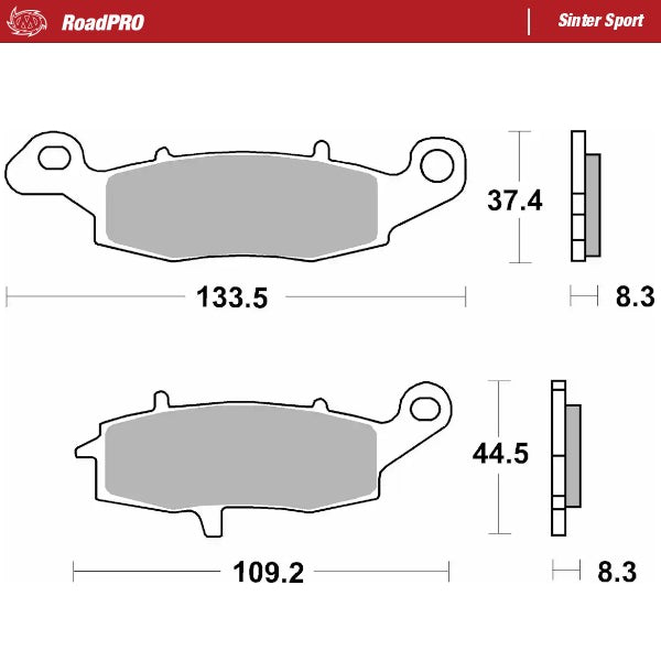 Moto-Master Motorcycle Brake Pads 404105