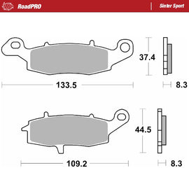 Moto-Master Motorcycle Brake Pads 404105