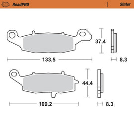 Moto-Master Motorcycle Brake Pads 404201