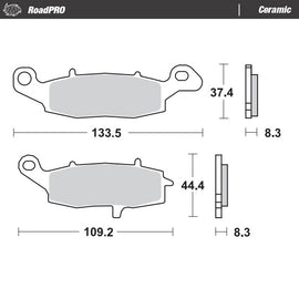 Moto-Master Motorcycle Brake Pads 404204