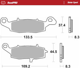 Moto-Master Motorcycle Brake Pads 404205