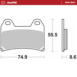Moto-Master Motorcycle Brake Pads 404305