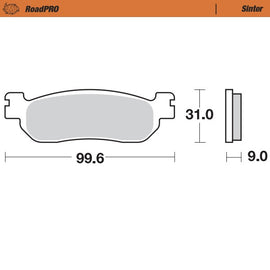 Brake Pad for Yamaha YZF R6 600 (1999–2002) - Moto-Master 404702