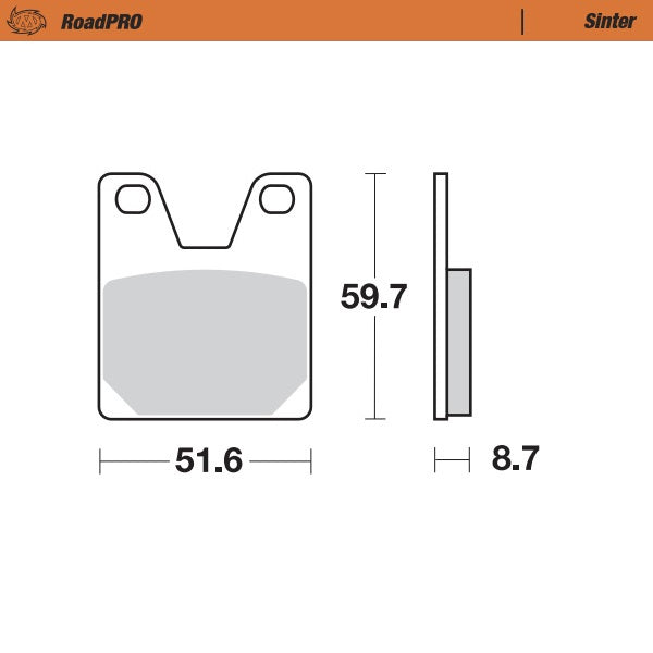 Brake Pad for Yamaha YZF R1 1000 (1998–2003) - Moto-Master 404902