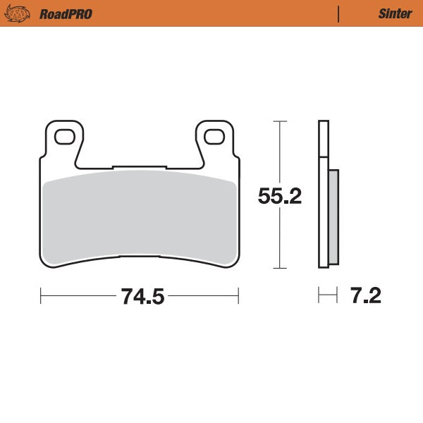 Moto-Master Motorcycle Brake Pads 405001