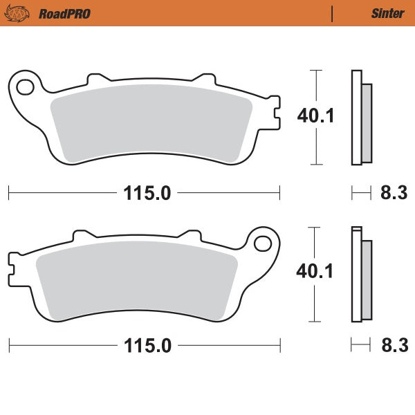 Moto-Master Motorcycle Brake Pads 405101