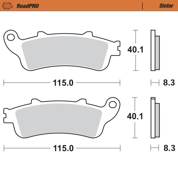 Moto-Master Motorcycle Brake Pads 405202