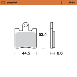 Brake Pad for Yamaha FJR 1300 (2006–2022) - Moto-Master 405301