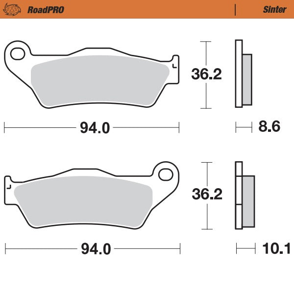 Moto-Master Motorcycle Brake Pads 405402