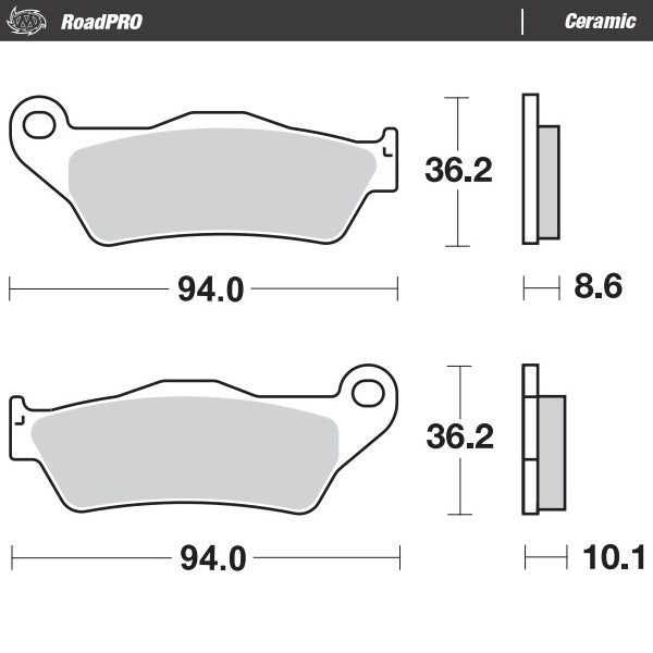Moto-Master Motorcycle Brake Pads 405404