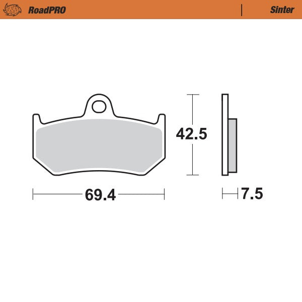Moto-Master Motorcycle Brake Pads 405602