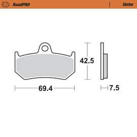 Moto-Master Motorcycle Brake Pads 405602
