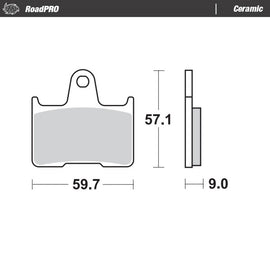 Brake Pad for Suzuki GSX 1400 (2001–2007) - Moto-Master 405704