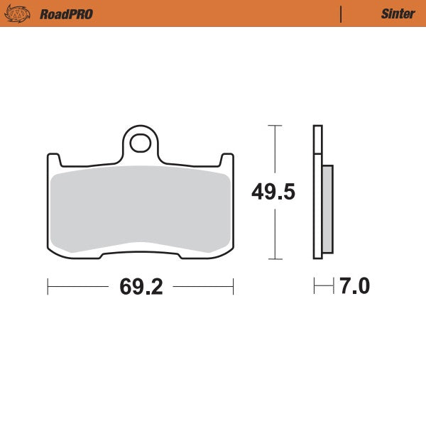 Moto-Master Motorcycle Brake Pads 406001