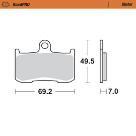 Moto-Master Motorcycle Brake Pads 406001