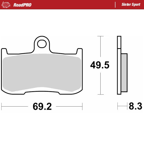 Moto-Master Motorcycle Brake Pads 406005