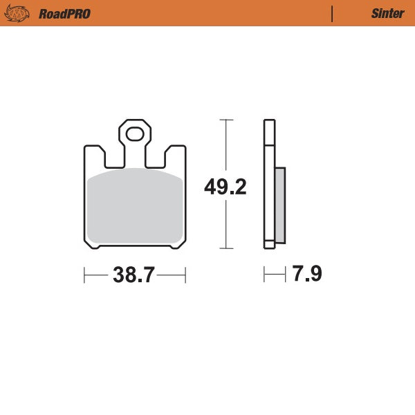 Moto-Master Motorcycle Brake Pads 406101