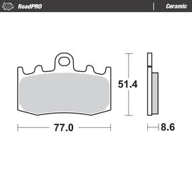 Moto-Master Motorcycle Brake Pads 406204