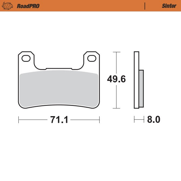 Moto-Master Motorcycle Brake Pads 406301