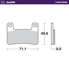 Moto-Master Motorcycle Brake Pads 406306