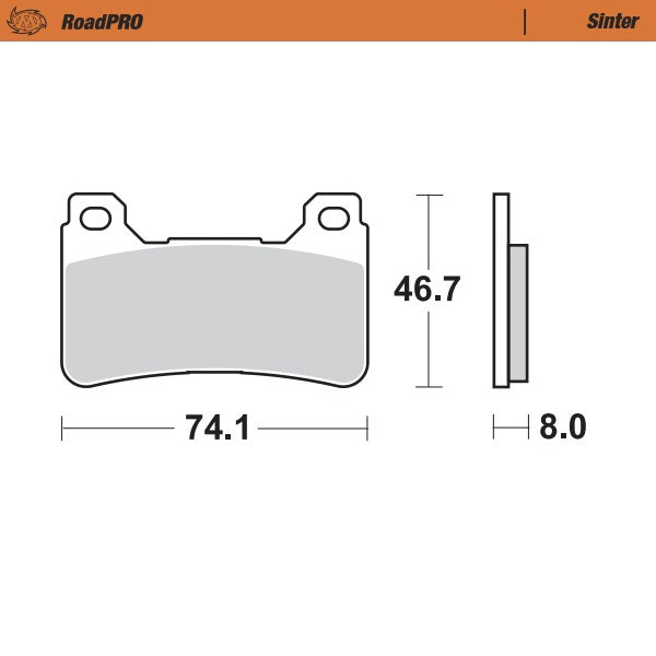 Moto-Master Motorcycle Brake Pads 406401