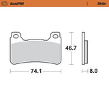 Moto-Master Motorcycle Brake Pads 406401