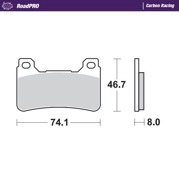 Moto-Master Motorcycle Brake Pads 406406
