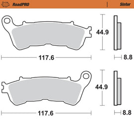 Moto-Master Motorcycle Brake Pads 406501
