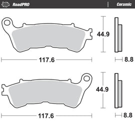Moto-Master Motorcycle Brake Pads 406504
