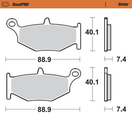 Brake Pad for Suzuki GSX-R 1300 Hayabusa (ABS) (2006–2025) - Moto-Master 406602
