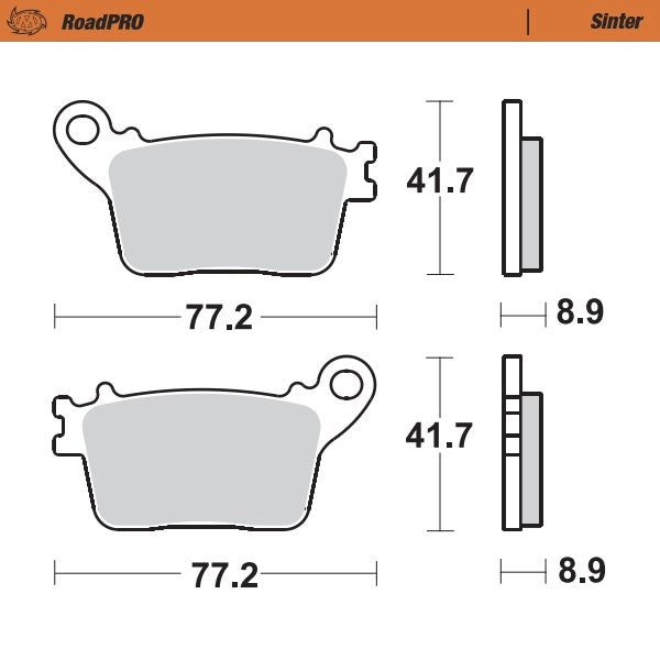 Moto-Master Motorcycle Brake Pads 406702