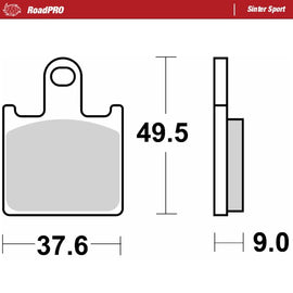 Moto-Master Motorcycle Brake Pads 406805