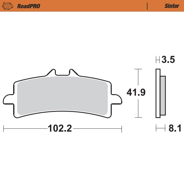 Moto-Master Motorcycle Brake Pads 407001