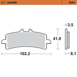 Moto-Master Motorcycle Brake Pads 407001