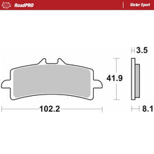 Load image into Gallery viewer, Moto-Master Motorcycle Brake Pads 407005