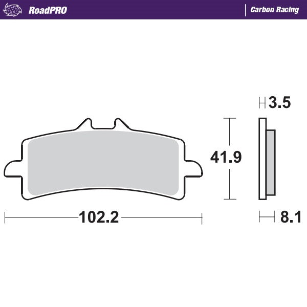 Moto-Master Motorcycle Brake Pads 407006