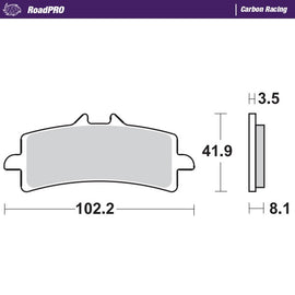 Moto-Master Motorcycle Brake Pads 407006