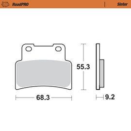 Moto-Master Motorcycle Brake Pads 407101