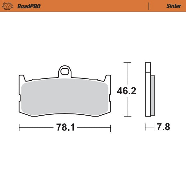 Brake Pad for Triumph Daytona 675 (2009–2017) - Moto-Master 407301