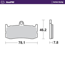 Load image into Gallery viewer, Brake Pad for Triumph Daytona 675 (2009–2017) - Moto-Master 407306