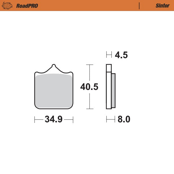 Moto-Master Motorcycle Brake Pads 407501