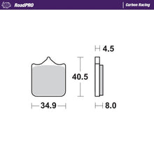 Load image into Gallery viewer, Moto-Master Motorcycle Brake Pads 407506