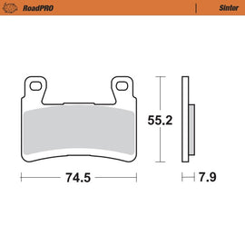 Moto-Master Motorcycle Brake Pads 407901